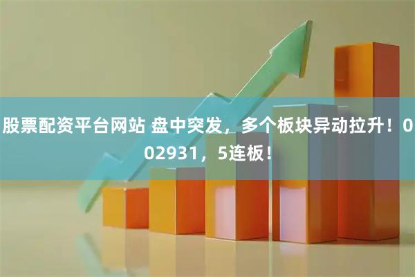 股票配资平台网站 盘中突发，多个板块异动拉升！002931，5连板！